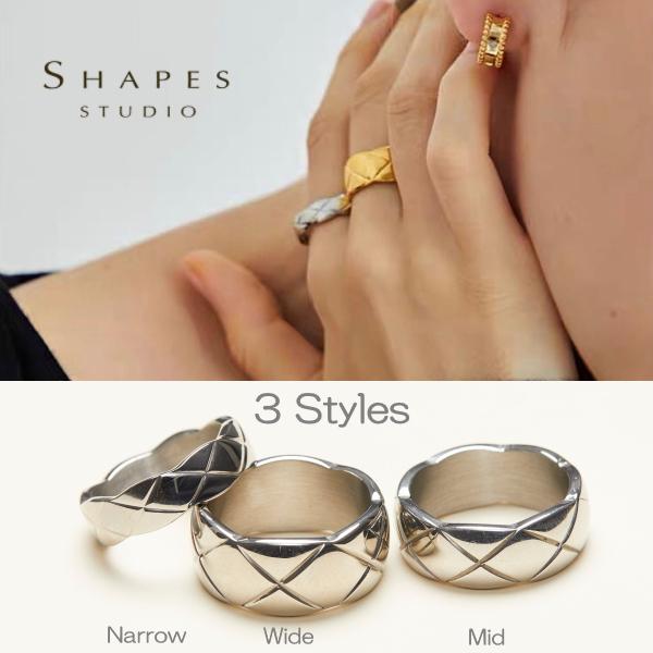 SHAPES STUDIO（シェイプス スタジオ）リング Crush Band Ring / Sil...