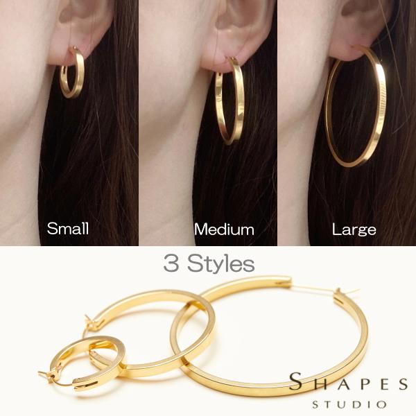 SHAPES STUDIO（シェイプス スタジオ）ピアス Everyday Closed Hoop ...