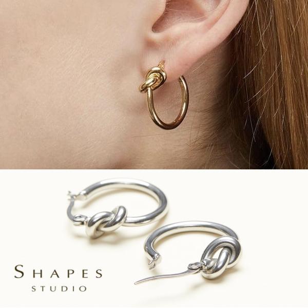 SHAPES STUDIO（シェイプス スタジオ）ピアス French Knot Hoop Earr...