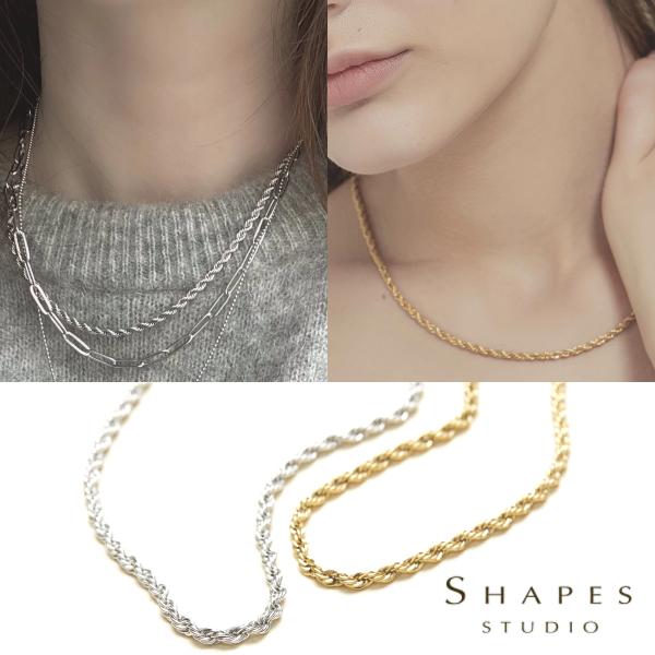 SHAPES STUDIO（シェイプス スタジオ）ネックレス Thin French Twist R...
