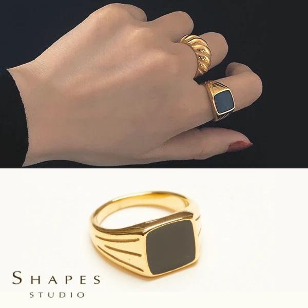 SHAPES STUDIO（シェイプス スタジオ）リング Vintage Squared Signe...