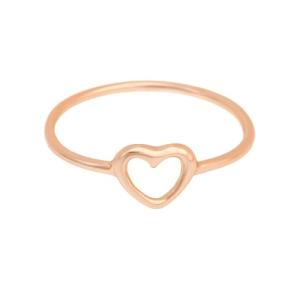 SHASHI（シャシ）リング OPEN HEART RING Rose Gold/13号｜selectfine