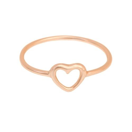 SHASHI（シャシ）リング OPEN HEART RING Rose Gold/11号