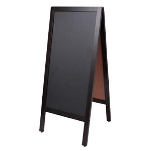 A型 看板 スタンドボード 大 幅45×高さ104cm [ A型看板 ブラックボード メニューボード 立て看板 黒板 両面 木製 A