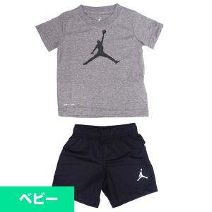 ジョーダン/JORDAN Tシャツ ベビー ジョーダン Tシャツ＆ショーツ セット グレー｜selection-basketball