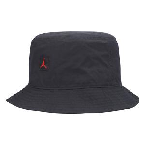 JORDAN キャップ バケットハット Jumpman Washed Bucket Hat ナイキ/Nike ブラック レッド｜selection-basketball