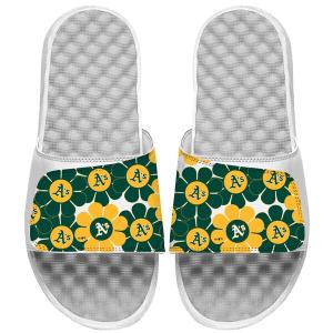 MLB オークランド・アスレチックス サンダル/シューズ Floral Loudmouth Slide Sandals ISlide ホワイト｜selection-basketball