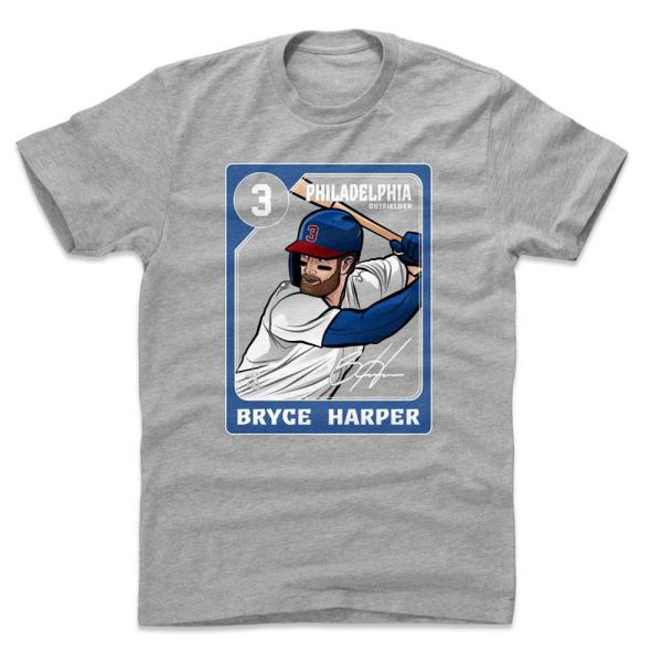 MLB フィリーズ Tシャツ ブライス・ハーパー Card T-Shirt 500Level ヘザー...