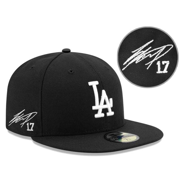 MLB 大谷翔平 ドジャース キャップ Basic 59FIFTY ホワイト サイン刺繍 ニューエラ...