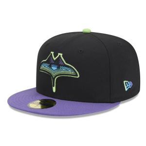 MLB タンパベイ・レイズ キャップ 2024 シティーコネクト 59FIFTY Fitted Hat ニューエラ/New Era ブラック｜selection-basketball