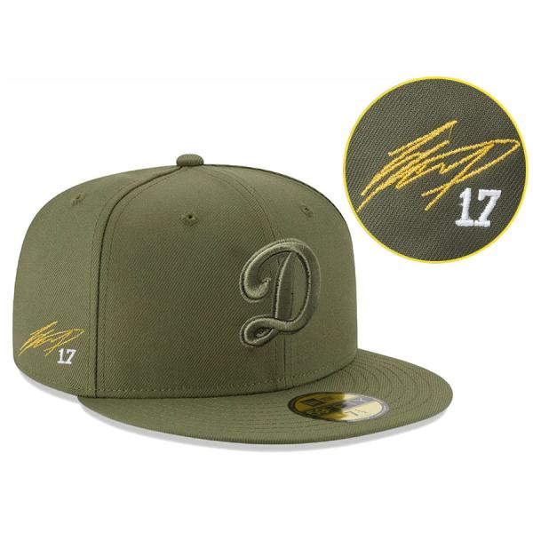MLB 大谷翔平 ドジャース キャップ 【海外買付】Basic 59FIFTY サイン刺繍 Dロゴ ...