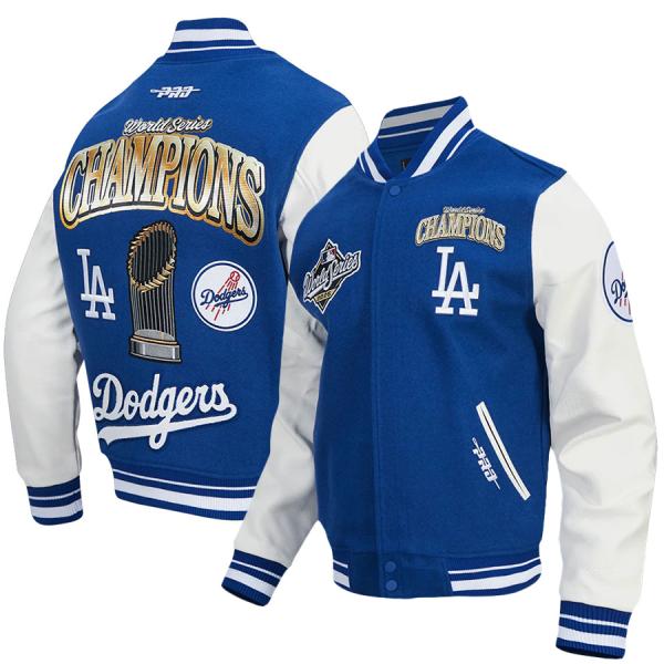 MLB ドジャース バーシティージャケット ワールドシリーズ2025優勝記念 RIB Jacket ...
