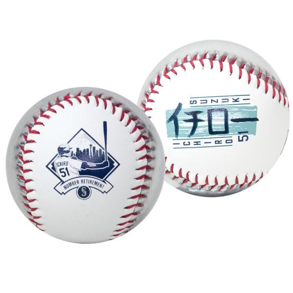 MLB イチロー マリナーズ ボール 【球場限定品】 Number Retirement Baseb...
