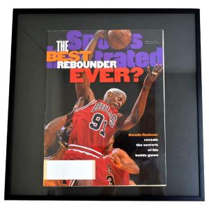 NBA ブルズ デニス・ロッドマン フォトフレーム Photo Frame in Sports Illustrated 1996/4/4｜selection-basketball