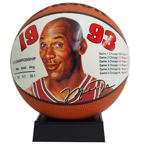 NBA ブルズ マイケル・ジョーダン ミニ バスケットボール 1993 ウィルソン/Wilson レ...