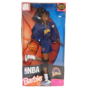 NBA ウォリアーズ バービー人形 1998 Barbie Collectibles African American レアアイテム｜selection-basketball