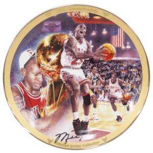 NBA ブルズ マイケル・ジョーダン コレクター プレート 1991 チャンピオンシップ (3029G) Upper Deck レアアイテム｜selection-basketball