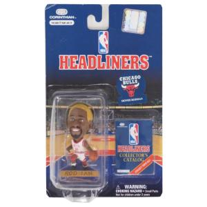 NBA ブルズ デニス・ロッドマン ヘッドライナーズ 1996 エディション NIB コリンシアン/Corinthian ホーム ゴールドヘア レアアイテム｜selection-basketball