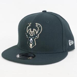 NBA バックス 9FIFTY キャップ/帽子 オフィシャル チームカラー アジャスタブル ニューエラ/New Era グリーン 平つば キャップ 特集｜selection-basketball