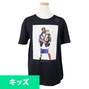 NBA レイカーズ コービー・ブライアント Tシャツ キッズ 半袖 引退記念 リタイアメントフォト ナイキ/Nike ブラック｜selection-basketball