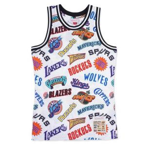 NBA ジャージ/タンクトップ オールオーバー ウエスタン ミッチェル＆ネス/Mitchell & Ness ホワイト【OCSL】2203MN特集｜selection-basketball