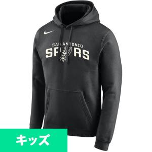 NBA スパーズ パーカー/フーディー ユース  エッセンシャル ロゴ ナイキ/Nike ブラック｜selection-basketball