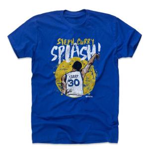 NBA Tシャツ ウォリアーズ ステファン・カリー プレーヤー アート スプラッシュ 500Level ロイヤルブルー【OCSL】｜selection-basketball