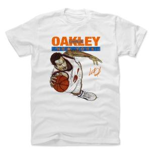 NBA Tシャツ ニックス チャールズ・オークリー プレーヤー アート エアリアル ダンク 500Level ホワイト｜selection-basketball