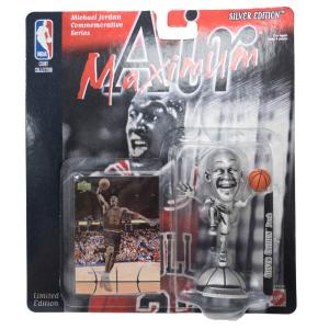 NBA マイケル・ジョーダン ブルズ フィギュア Air Maximum Silver Action Figure Upper Deck｜selection-basketball