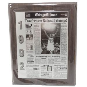 NBA ブルズ Chicago Tribune Newspaper Bulls Championship92｜selection-basketball