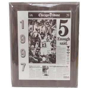 NBA ブルズ Chicago Tribune Newspaper Bulls Championship97｜selection-basketball