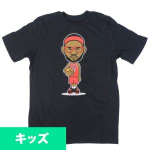 NBA Tシャツ レブロン・ジェームズ マイアミ・ヒート ユース カートゥーン  アディダス/Adidas ブラック｜selection-basketball