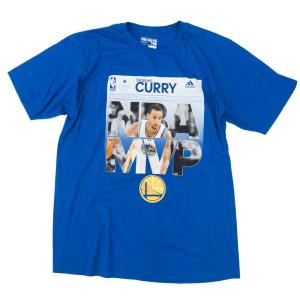 NBA Tシャツ ステファン・カリー ゴールデンステイト・ウォリアーズ 2014-15 ファースト・タイム MVP アディダス/Adidas ロイヤル【OCSL】｜selection-basketball