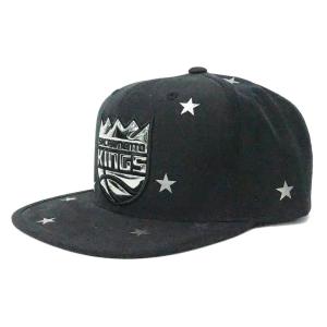 NBA サクラメント・キングス キャップ/帽子 Foil Star アジャスタブル スナップバック  ミッチェル＆ネス/Mitchell & Ness ブラック2203MN特集｜selection-basketball