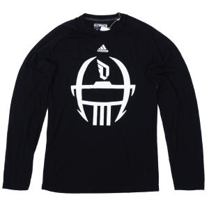 Lillard デイミアン・リラード Tシャツ Sideline Helmet L/S T-Shirt アディダス/Adidas ブラック【OCSL】｜selection-basketball