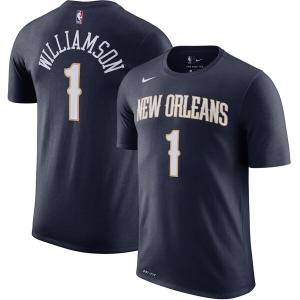 NBA ザイオン・ウィリアムソン ニューオリンズ・ペリカンズ Tシャツ 2019/2020 ネーム & ナンバー ナイキ/Nike ネイビー｜selection-basketball