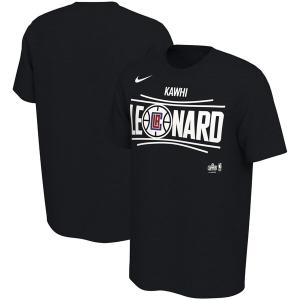 NBA カワイ・レナード ロサンゼルス・クリッパーズ Tシャツ ニュー シティ ネーム & ナンバー ナイキ/Nike ブラック｜selection-basketball