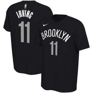 NBA カイリー・アービング ブルックリン・ネッツ Tシャツ ダーク アイコン ネーム & ナンバー ナイキ/Nike ブラック｜selection-basketball