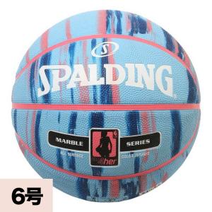 NBA マーブル フォーハー ラバーボール 6号球 SPALDING ピンク｜selection-basketball