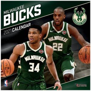 ミルウォーキー・バックス カレンダー NBA 2021年版 チーム 壁掛け ポスター インテリア Turner｜selection-basketball
