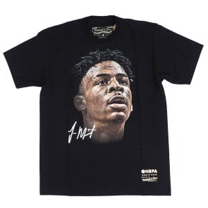 ジャ・モラント Tシャツ NBA グリズリーズ リアルビッグフェイス 半袖 ミッチェル＆ネス/Mitchell & Ness ブラック2203MN特集｜selection-basketball