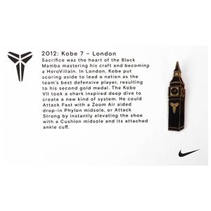 コービー・ブライアント NBA グッズ ピンバッジ ピンズ ナイキ コービー NIKE KOBE 2012 : Kobe 7 London Pin｜selection-basketball