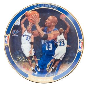 マイケル・ジョーダン ウィザーズ NBA グッズ 皿 プレート MJ Returns Collectible Plates: The Ultimate Wizard (3045A) Upper Deck｜selection-basketball