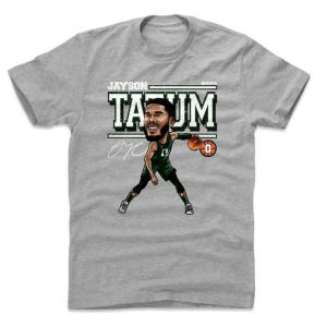 NBA セルティックス Tシャツ ジェイソン・テイタム Cartoon T-Shirt 500Level ヘザーグレー｜selection-basketball