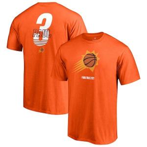 NBA クリス・ポール フェニックス・サンズ Tシャツ NBAファイナル2021 進出記念 Name & Number T-Shirt オレンジ 21FNLBD｜selection-basketball