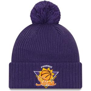 NBA フェニックス・サンズ ニットキャップ 2021 NBA Tip-Off Team Color Pom Cuffed knit ニット帽 ニューエラ/New Era パープル｜selection-basketball