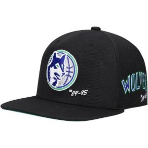 NBA ティンバーウルブズ キャップ ハードウッドクラシックス タイムライン Fitted ミッチェル＆ネス/Mitchell & Ness ブラック2203MN特集｜selection-basketball