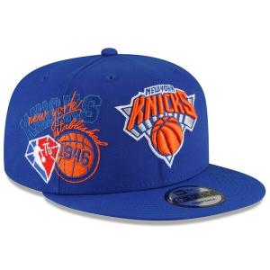 NBA ニックス キャップ バック ハーフ スナップバック 75周年 Back Half 9FIFTY 帽子 ニューエラ/New Era ブルー｜selection-basketball