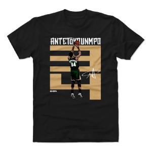 NBA ヤニス・アデトクンボ ミルウォーキー・バックス Tシャツ Nnmber D T-Shirt 500Level ブラック｜selection-basketball