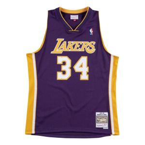 NBA シャキール・オニール レイカーズ ユニフォーム スウィングマン 1999-00 ミッチェル＆ネス/Mitchell & Ness パープル｜selection-basketball